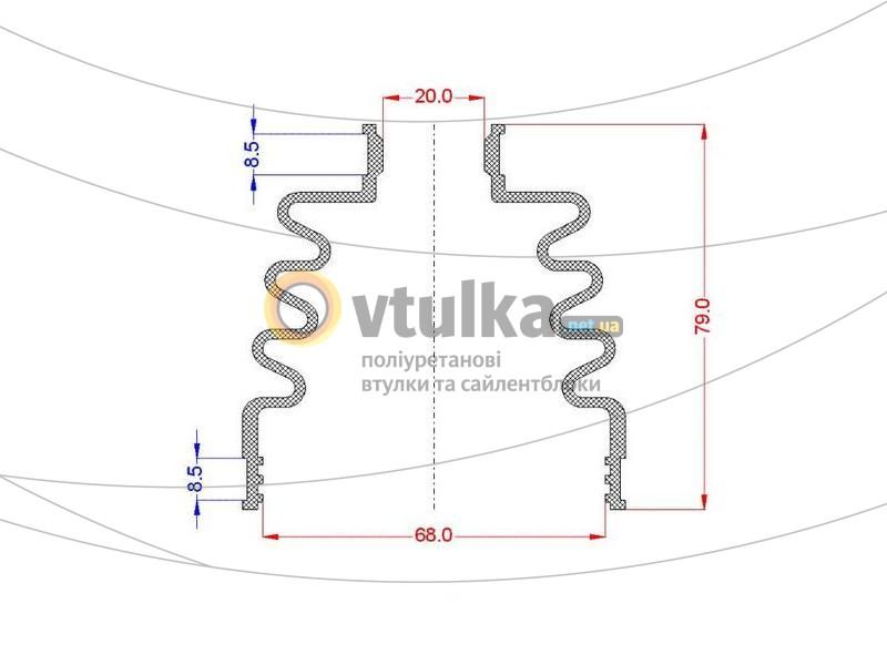 Шрус наружный (граната) SKF передний для Ford Fusion I 2002-2012. Артикул VKJA 5596