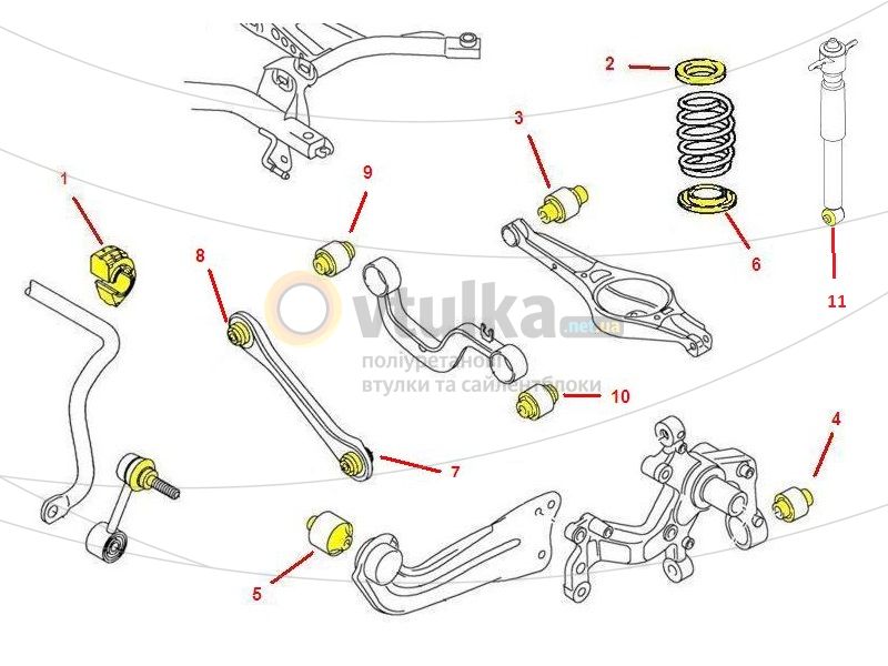 Гольф 6 передняя подвеска схема